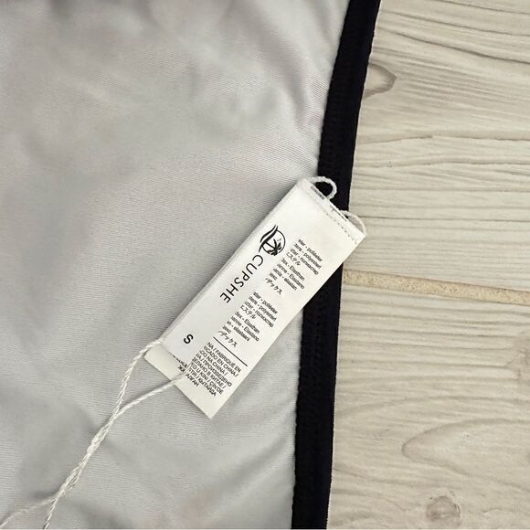 NWT Cupshe navy blue ribbed textured bikini bottom Sz S - Picture 4 of 7